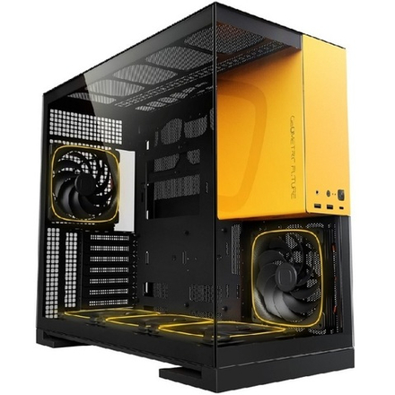 Корпус Midi-Tower Geometric Future Model 5, ARGB, E-ATX, черный/желтый (1AM5WKBY01100)