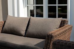 "Капучино Сингл" лаунж-зона из искусственного ротанга, цвет коричневый