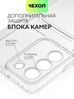 Чехол BROSCORP для Samsung Galaxy S22 (арт. SS-S22-TPU-01-POCKET )