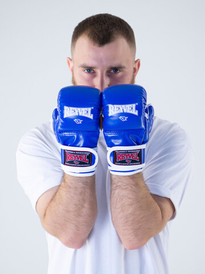 Перчатки для ММА тренировочные Reyvel (синий)
