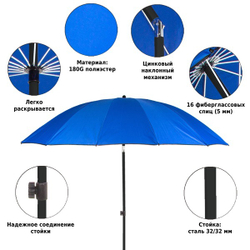 Зонт Green Glade А2072 синий
