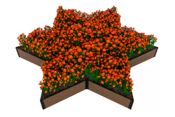 Доска грядочная Holzhof 225*30*2950мм, тиснение 3D