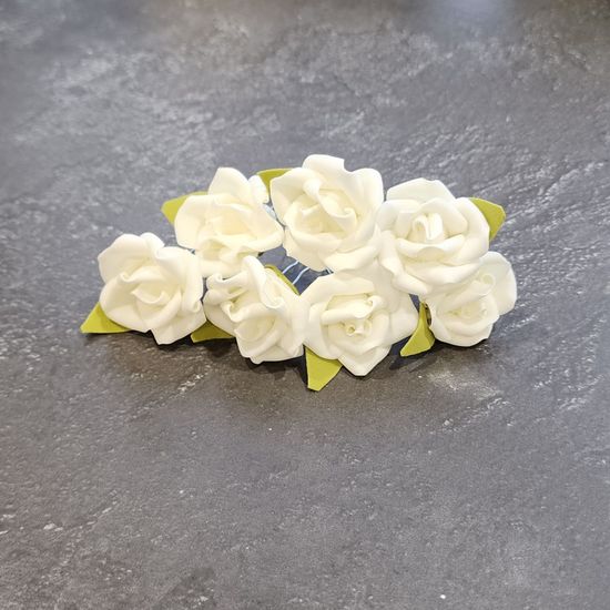 Набор шпилек "Розы большие" латекс, 3 шт, бирюза