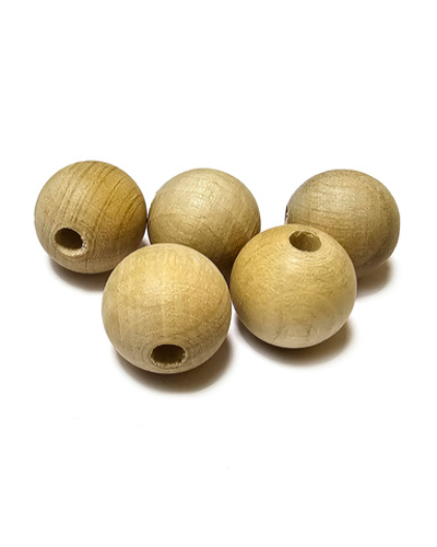 Бусина 25мм липа, деревянная заготовка, набор 20шт