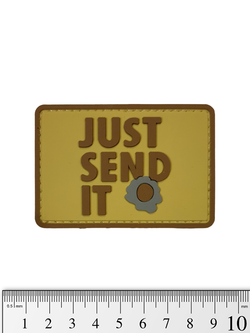 Шеврон Just Send It PVC. Койот