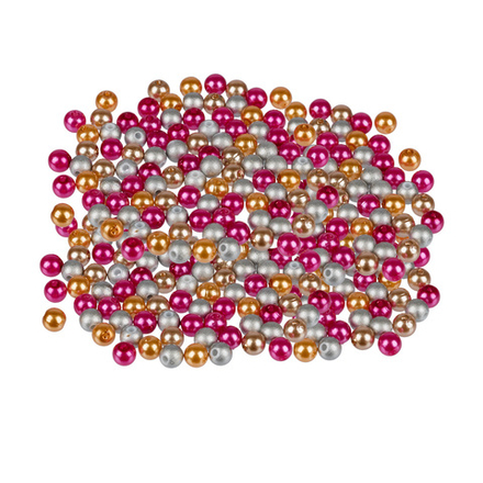 Бусина "Zlatka" MIX ,пластик ,PB ,4 мм ,10 г ± 0.2 г, цвет 03