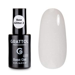 Grattol Base Rubber Glitter - База камуфлирующая 02, 9мл