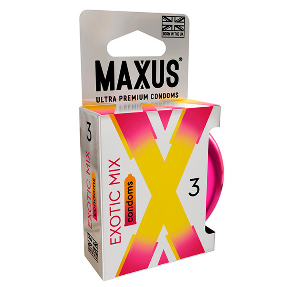 Ароматизированные презервативы Maxus Exotic Mix 3шт