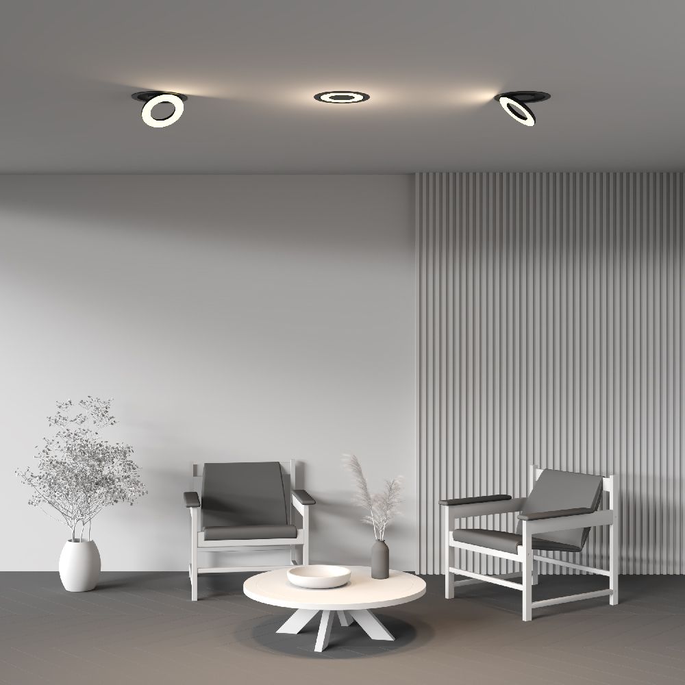 Светильник встраиваемый светодиодный Maytoni   DL102-12W3K-B