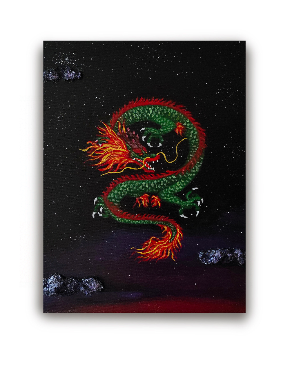 Дракон в ночном небе