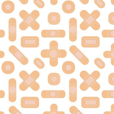 Медицинский паттерн с антибактериальным пластырем