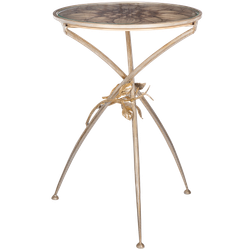 Столик декоративный Зарнички Санфлауэр Айвори Мраморное золото