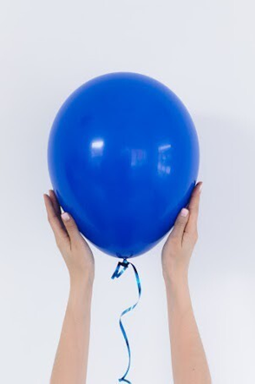 Латексный шар синий пастель 30 см