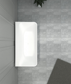 Ванна из искусственного камня ABBER Stein AS9619 белая матовая  180x85 см