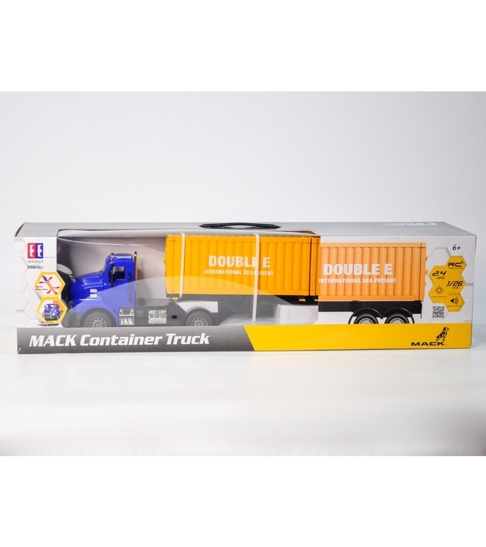 Радиоуправляемый тягач на 2 контейнера Double Eagle MACK 1/26 2.4G RTR