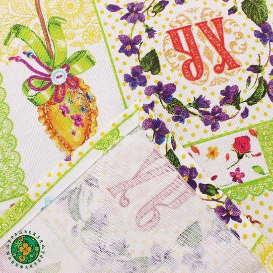 Скатерть "Пасха", 180 * 144 см, 100 % хлопок, рогожка