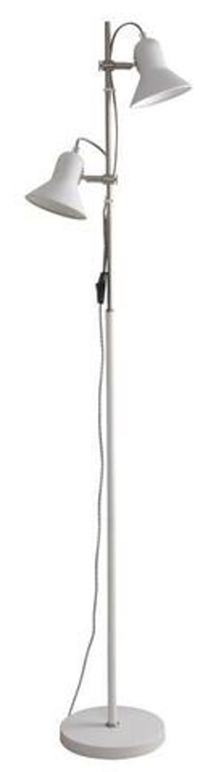 Светильник напольный KD-432F C01 Rome 2х E27 40Вт 230В бел. Camelion 14552