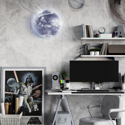 3085/DL PALE SN 118 Светильник пластик/белый/синий LED 48Вт 4000К D380 IP43 SPACE