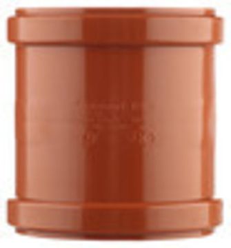 Муфта ПВХ Д.110 наружная оранжевая