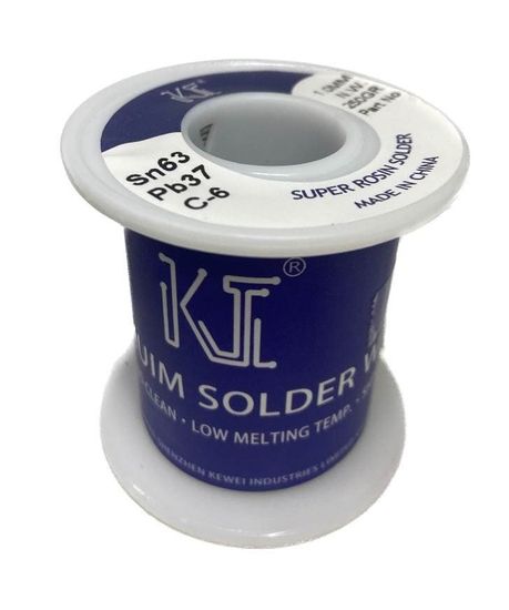 Припой проволока 1.00мм 250г Sn63 / Pb37 (flux C-6) ПОС 63 / Kewei