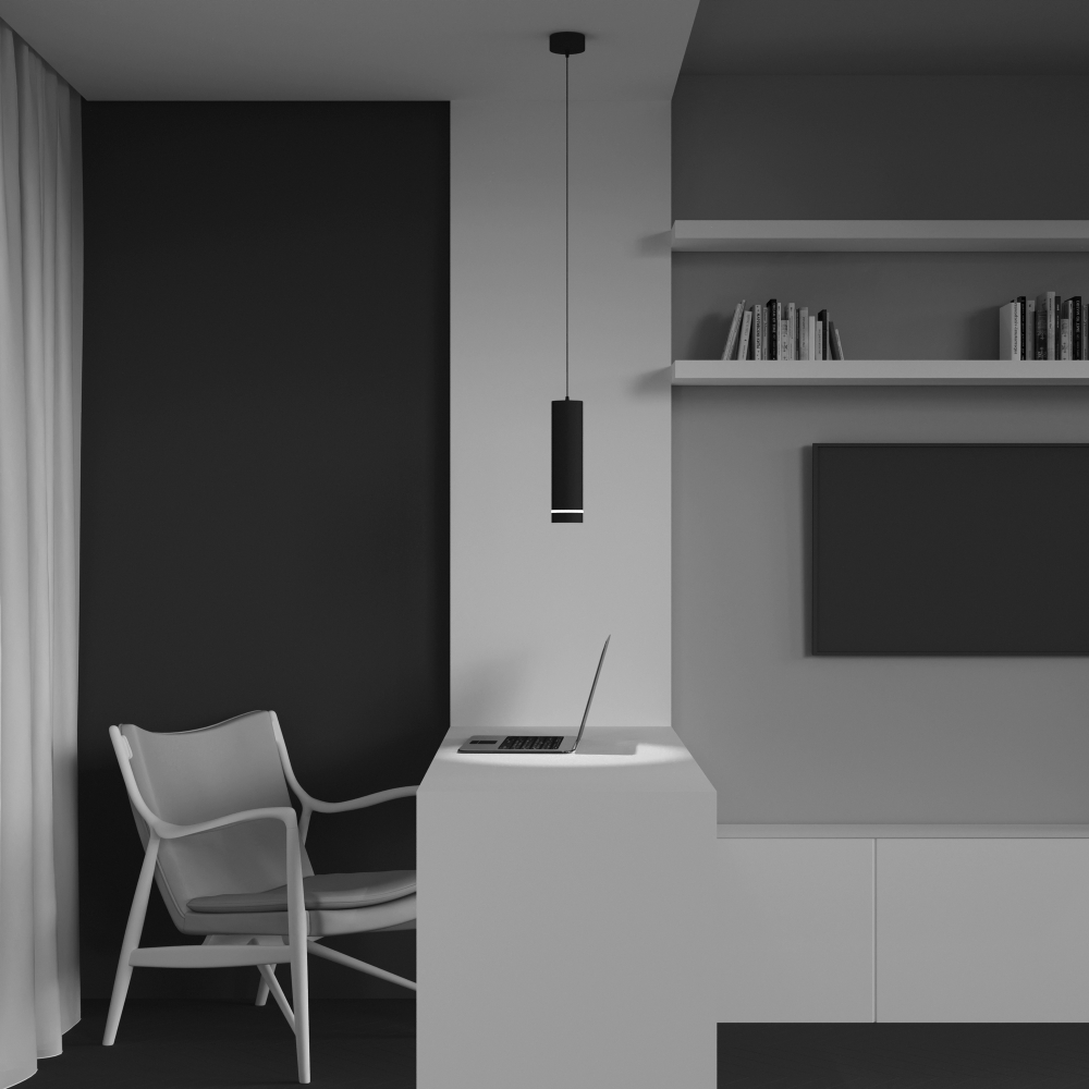 Подвесной светодиодный светильник Maytoni Orlo P085PL-12W3K-B