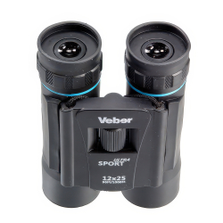 Бинокль Veber Sport Ultra БН 12x25 black - однослойное просветление оптики