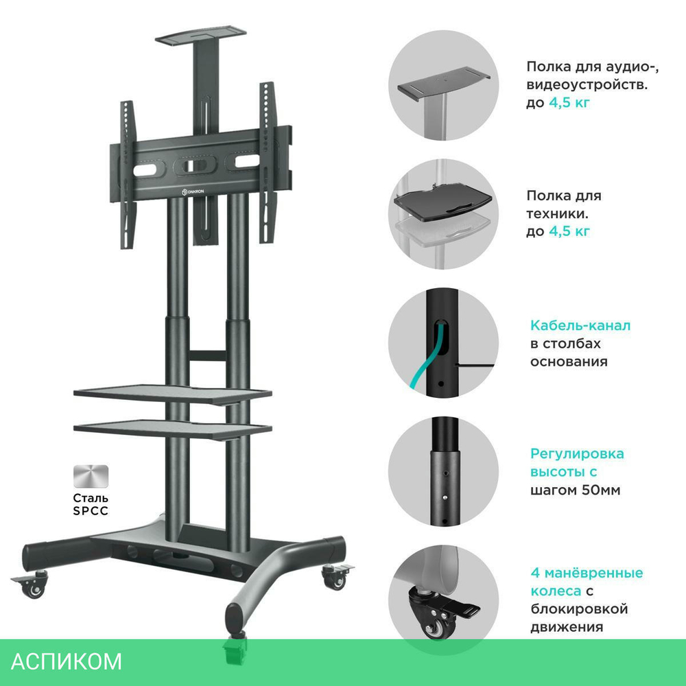 Кронштейн Onkron TS1552 Black (TS1552-B)