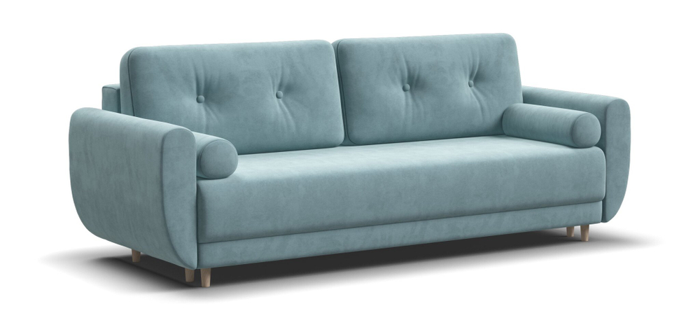 Диван Астон велюр монолит циан (последний экземпляр)