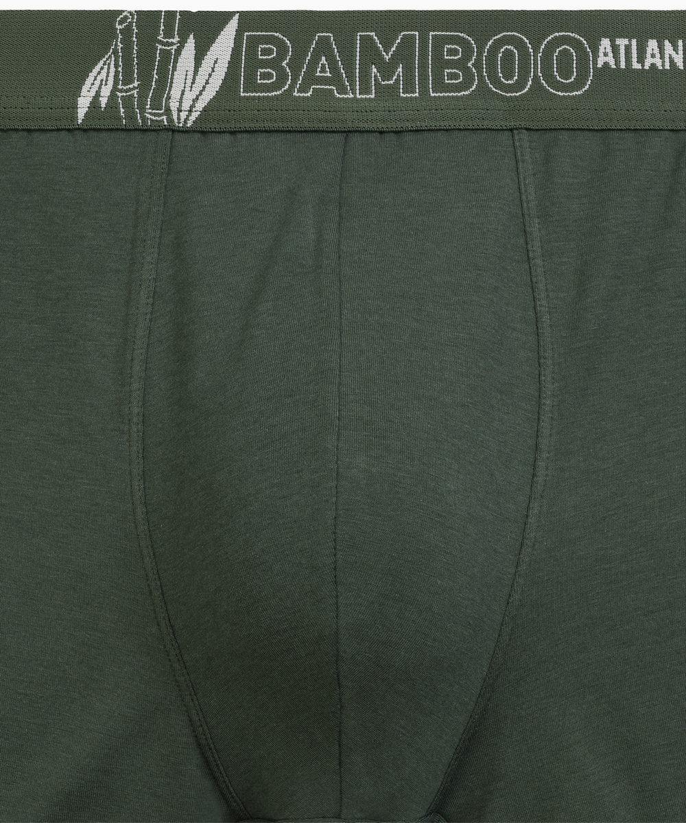 Мужские трусы шорты Atlantic, набор из 3 шт., бамбук, зелёные, чёрные, сине-зелёные, 3MH-231