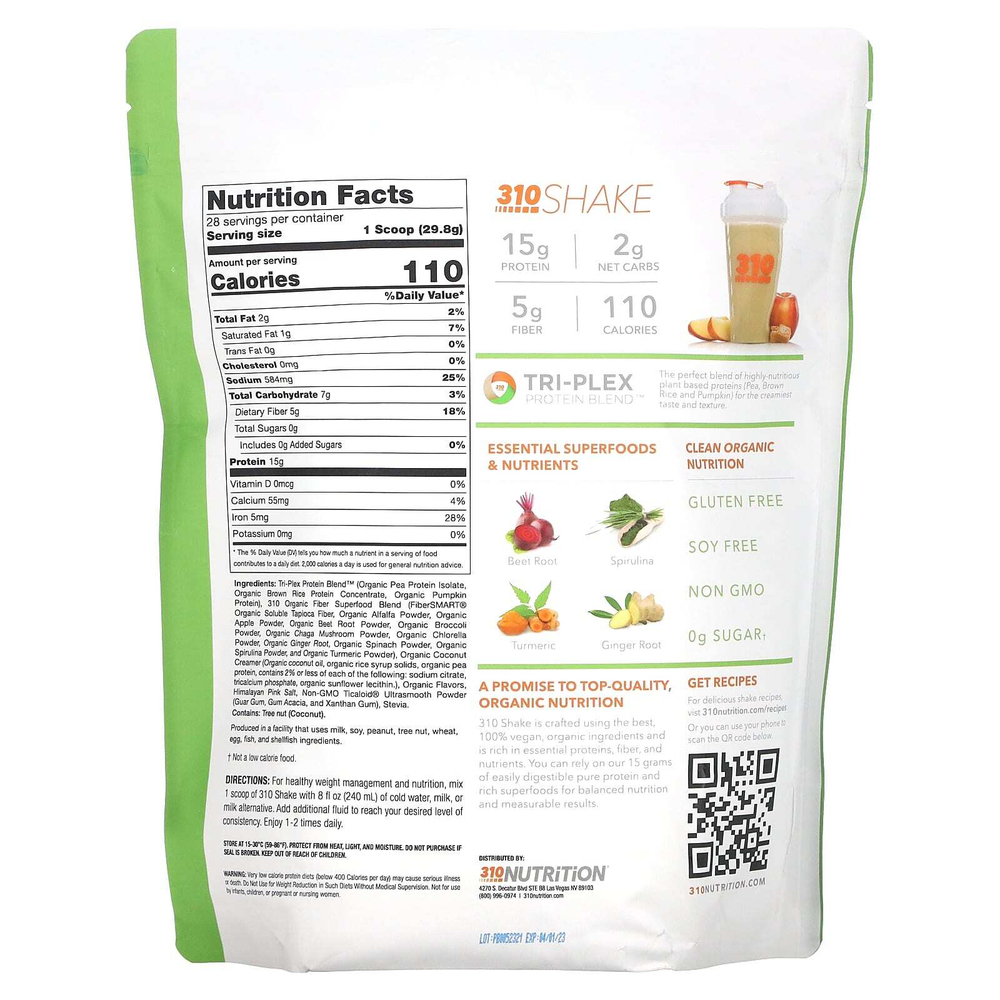 310 Nutrition, Заменитель еды, соленая карамель, 834,4 г (29,4 унции)
