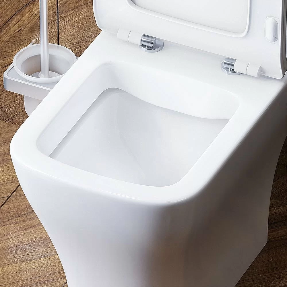 Унитаз-компакт Damixa Titan DX78C8600SC белый, с крышкой микролифт, с бачком, безободковый