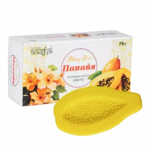 Мыло Папайя Honey Dew 75 г Aasha Herbals