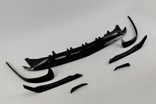 Юбка переднего бампера V.1 для Mercedes A class W176 2015-2018