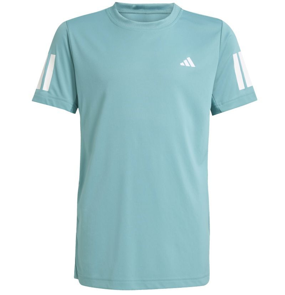 Детская теннисная футболка Adidas Club Tennis 3-Stripes - powder teal