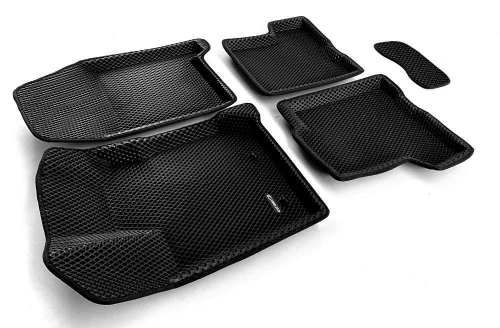 Коврики салона для LADA XRay (2016-) Euromat 3D EVA черные Арт EM3DEVA-005309