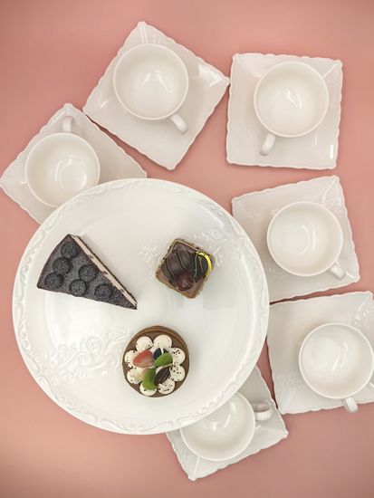 Блюдо прямоугольное 27,5х16 см. набор 4 шт. "Орнамент"