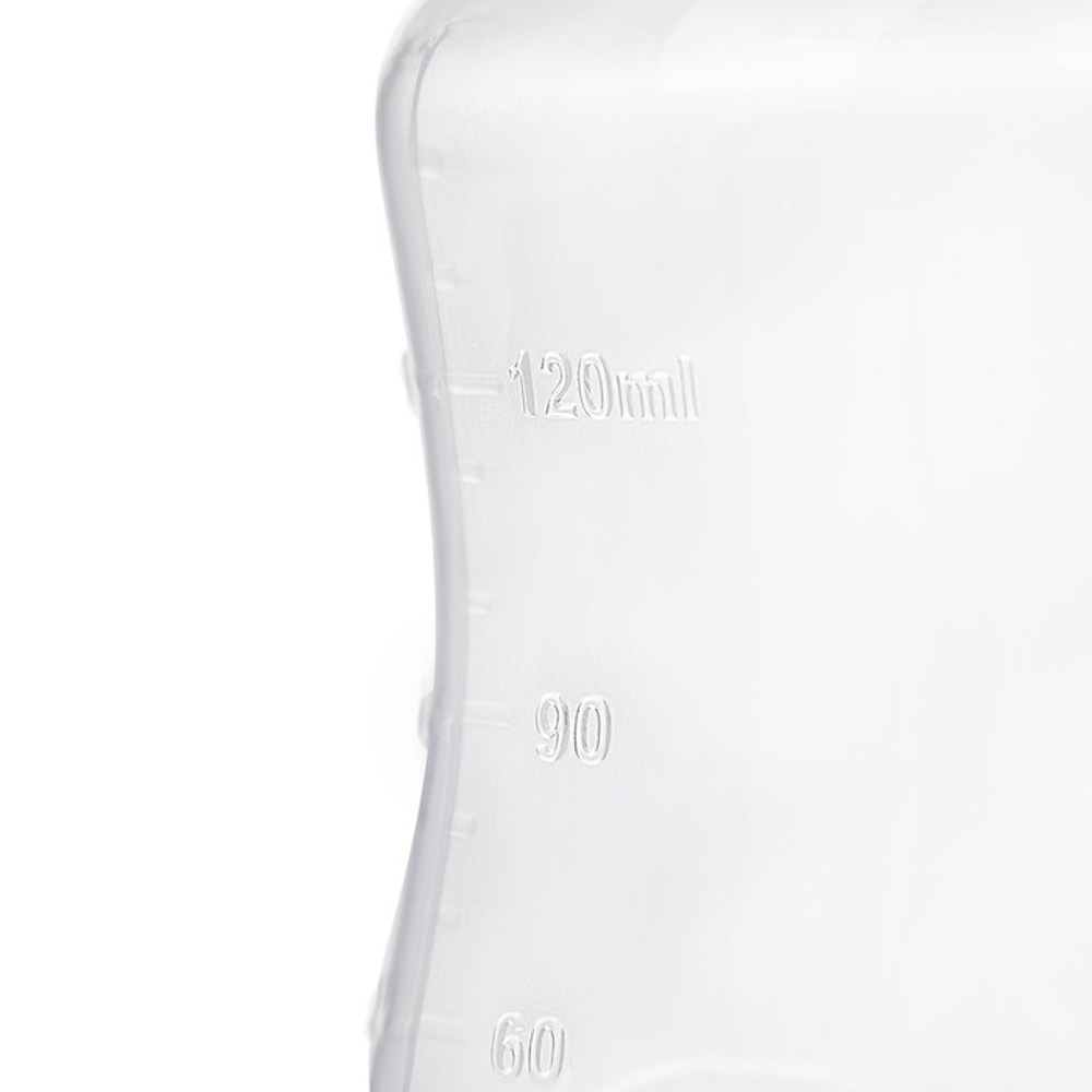 2969768 Бутылочка для кормления детская приталенная, с ручками, 150 мл, от 0 мес., цвет белый