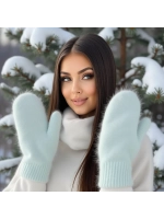 Варежки зимние теплые пушистые ангора