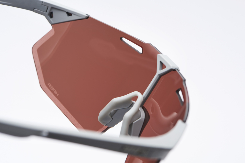 Спортивные очки 100% Hypercraft SQ / Matte Stone Grey / HiPER Crimson Silver Mirror Lens