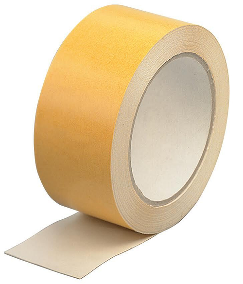 Лента клейкая двухсторонняя на полипропиленовой основе 50мм*10м, с цветной этикет X-Glass 6/36