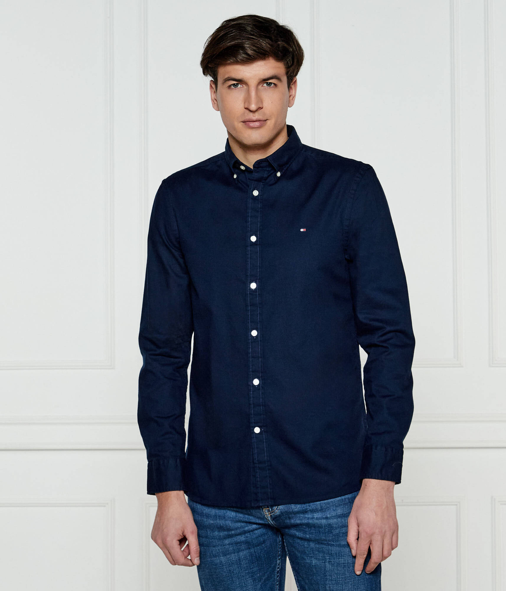 Рубашка FLEX DOBBY Tommy Hilfiger - темно-синий(MW0MW37578)