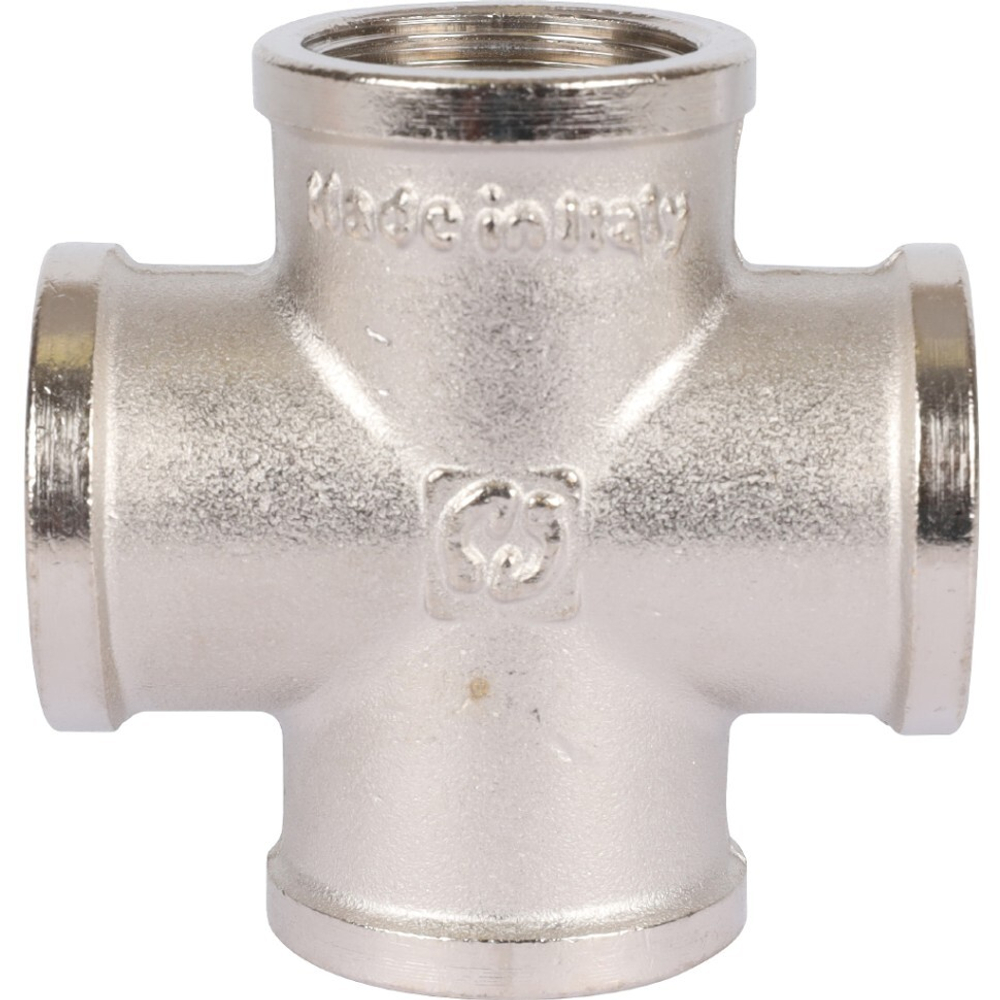 Крестовина ВВ никелированная 3/4 STOUT