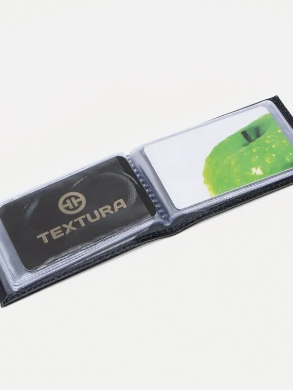 Визитница, 18 листов, цвет чёрный