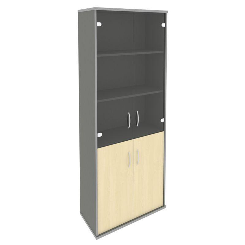 Шкаф высокий широкий со стеклом А.СТ-1.2 Riva