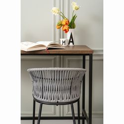 Стул полубарный Haugen, темно-серый/светло-серый