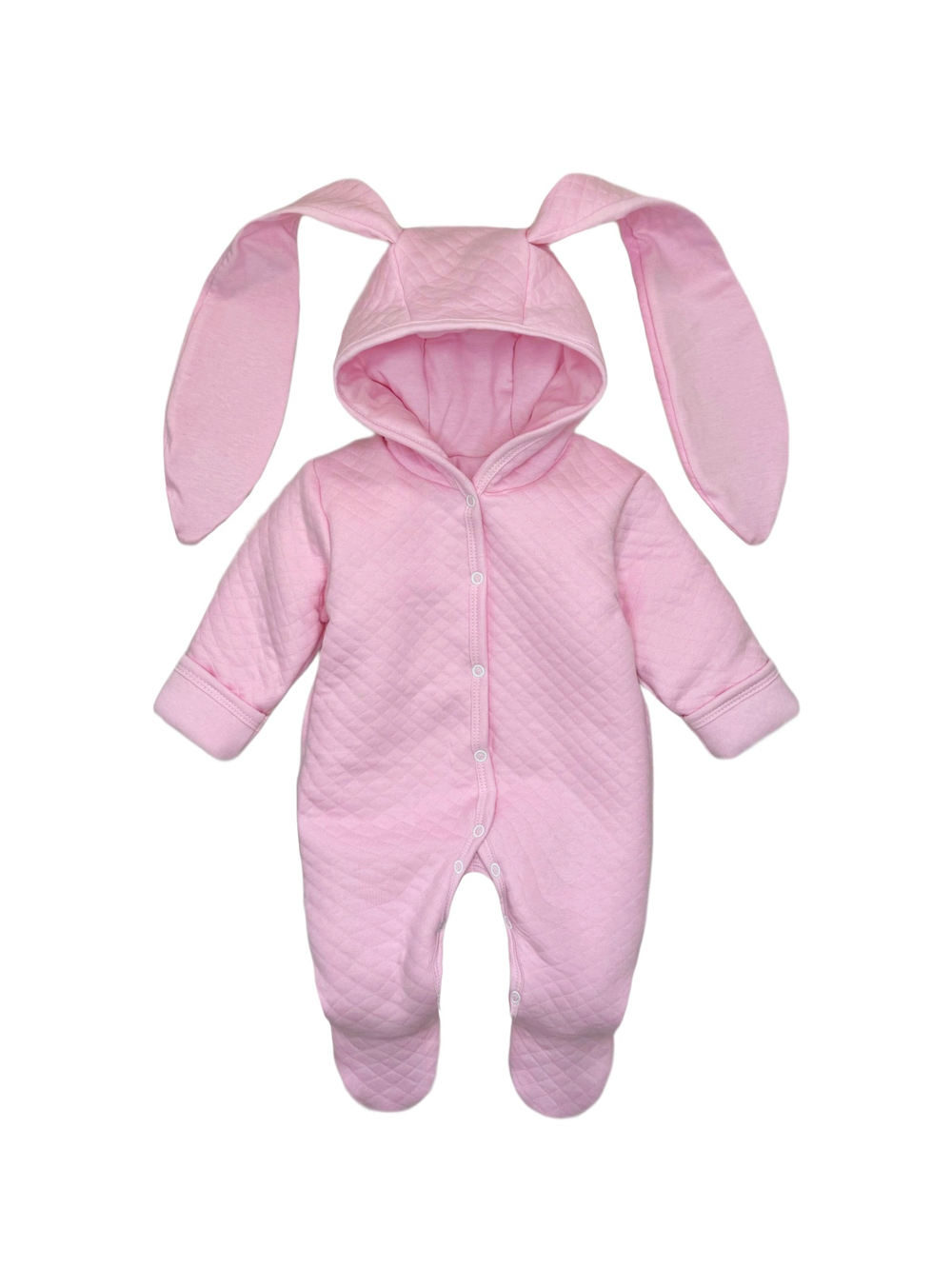 Комбинезон с ушками (розовый) (без утеплителя)
