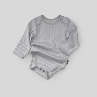 Боди с длинным рукавом (серая лапша)