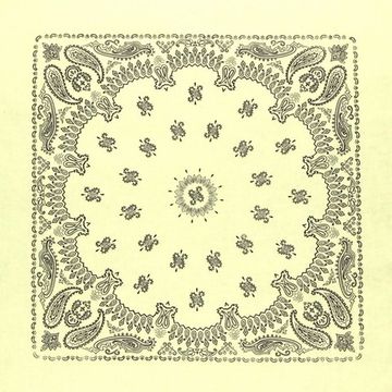 Бандана жёлтая с чёрными огурцами (020)