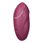 Малиновый вибростимулятор 11см Satisfyer Tap & Climax 1