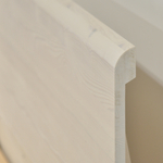 Кровать 200х200, Калантея, двуспальная, деревянная, парящая, массив сосны, белый, Dipriz